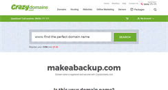 Desktop Screenshot of makeabackup.com