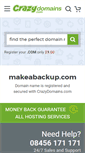 Mobile Screenshot of makeabackup.com